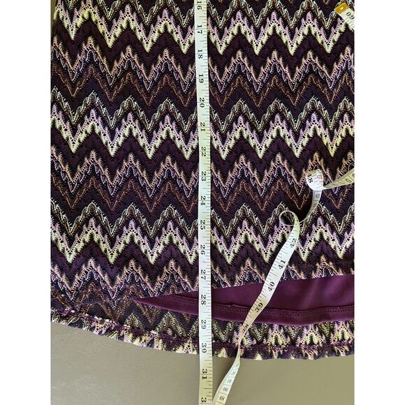 Roz and Ali crochet lace 3/4 sleeve knit pullover - Picture 7 of 8